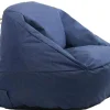 Homeville Lounge sækkestol med armlæn denim