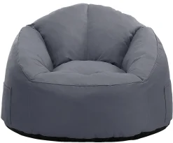 Homeville Lounge sækkestol stof mørkegrå