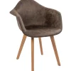 Homeville Lucas suede brun/natur