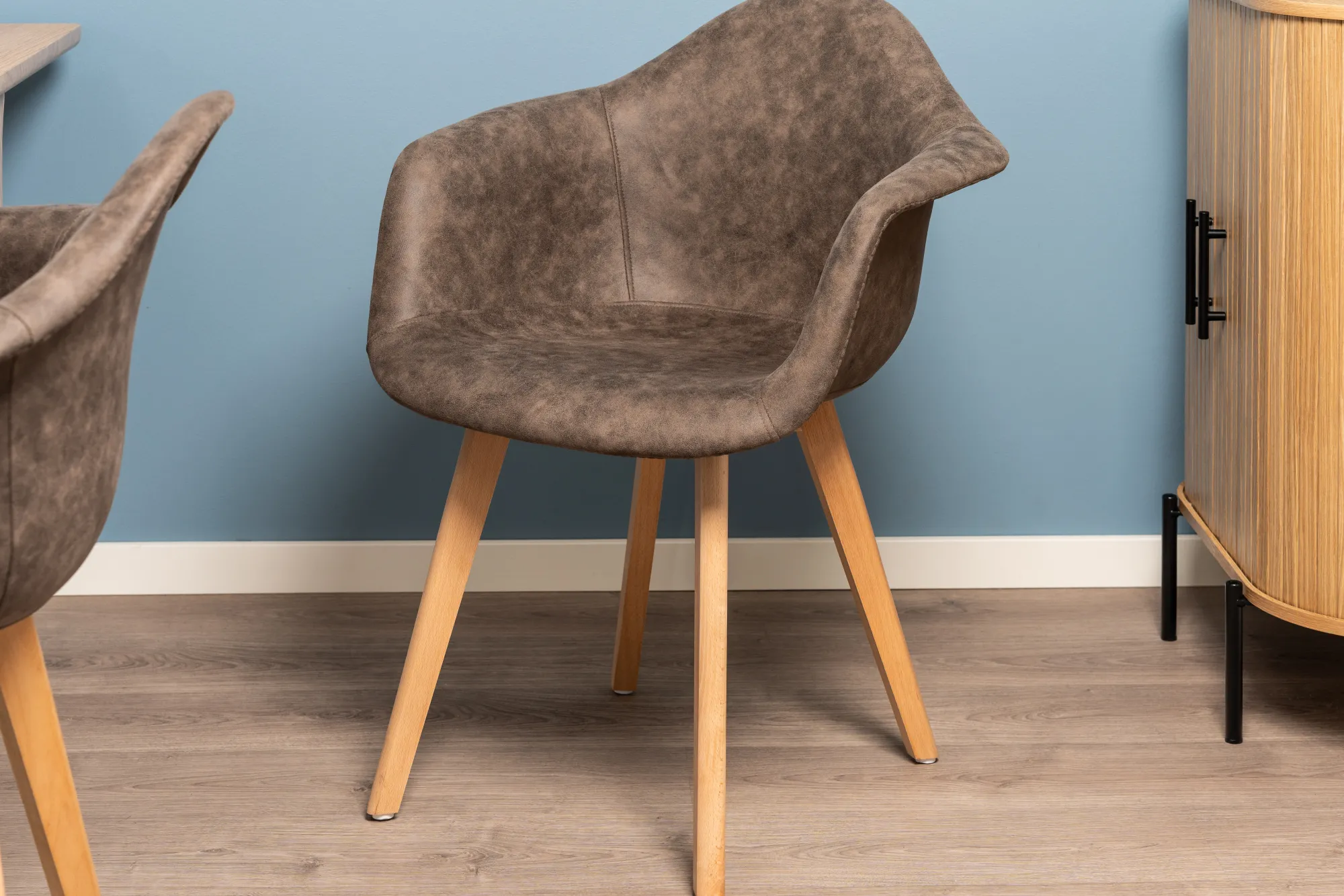 Homeville Lucas suede brun/natur