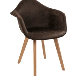 Homeville Lucas suede mørkebrun/natur