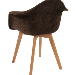 Homeville Lucas suede mørkebrun/natur