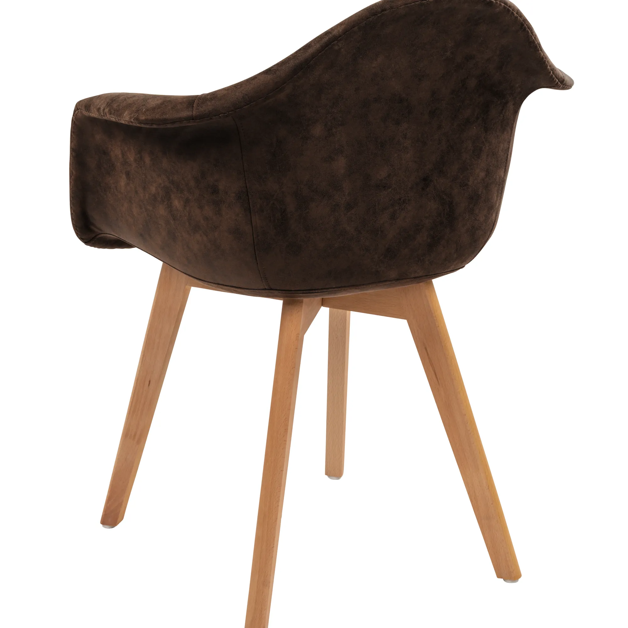 Homeville Lucas suede mørkebrun/natur