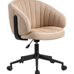 Homeville Luca vaffelvævet beige/sort