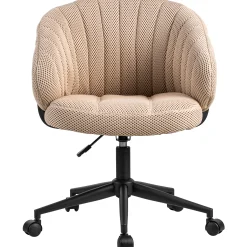 Homeville Luca vaffelvævet beige/sort