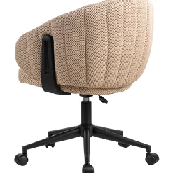 Homeville Luca vaffelvævet beige/sort