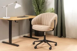 Homeville Luca vaffelvævet beige/sort