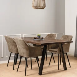 Homeville Lucy med drejefunktion suede beige