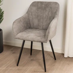 Homeville Lucy med drejefunktion suede grå