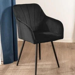 Homeville Lucy med drejefunktion velour sort