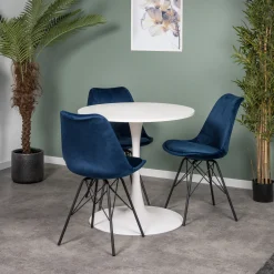 Homeville Mads velour blå/sort