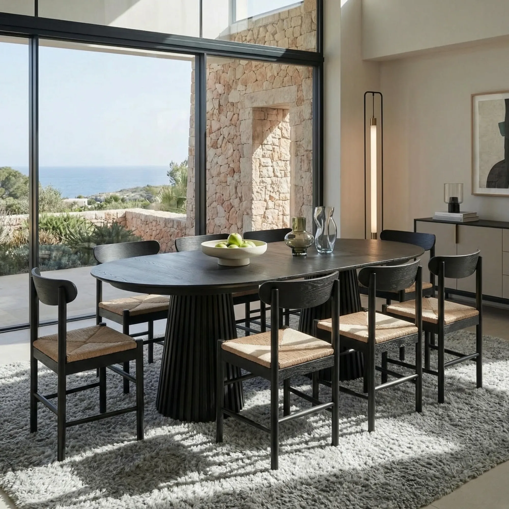 Furnhouse Malou sort/natur