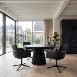 Furnhouse Marco med drejefunktion læder sort
