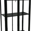 Moreland Minidrivhus med hjul poly sort 77,6x41,5x111,1cm.