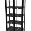 Moreland Minidrivhus med hjul sort 77,6x41,5x141cm