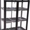 Moreland Minidrivhus med såbakker poly sort 77,6x41,5x111,1cm