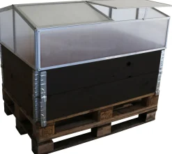 Moreland Minidrivhus sølv 120x80x37cm