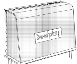 Bestplay Net til fodboldmål 220x170cm.