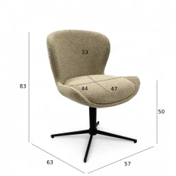 Furnhouse Nicklas med drejefunktion stof beige