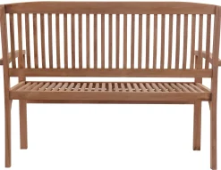 Moreland Nina bænk i teaktræ 120x54x88cm