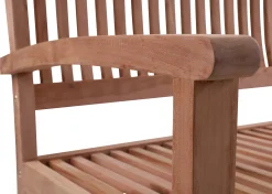 Moreland Nina bænk i teaktræ 120x54x88cm