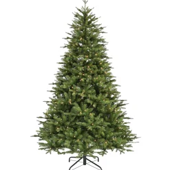 Homeville Nordisk juletræ med lys og timer 180cm