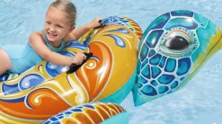 Bestway Oppustelig skildpadde flerfarvet 183x173cm