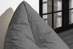 Homeville Oval sækkestol stof grå