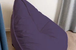 Homeville Oval sækkestol stof lilla
