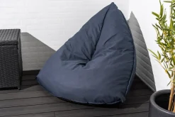 Homeville Oval sækkestol stof mørkeblå