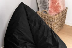 Homeville Oval sækkestol stof sort