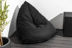 Homeville Oval sækkestol stof sort