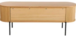 Homeville Palma jalousiskab 138x40x53,5cm eg natur/sort