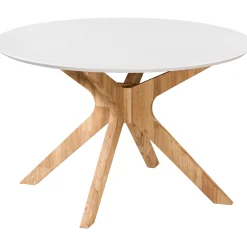 Homeville Palmi 120x120x75cm eg hvid/natur