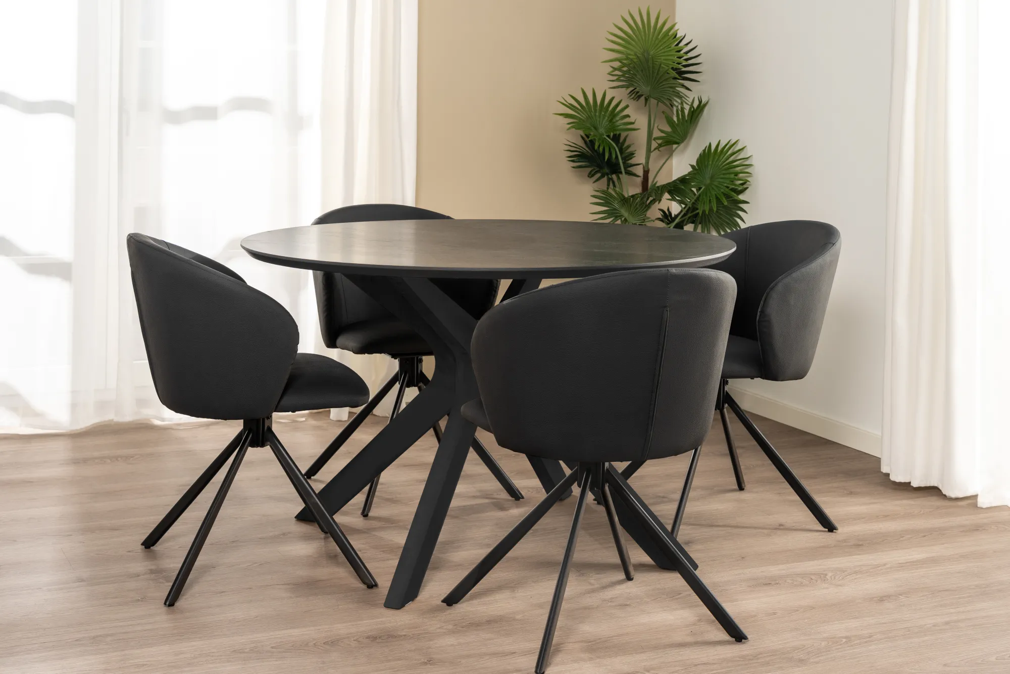Homeville Palmi 120x120x75cm eg smoked/smoked