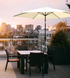 Moreland Parasol med vip beige 3m