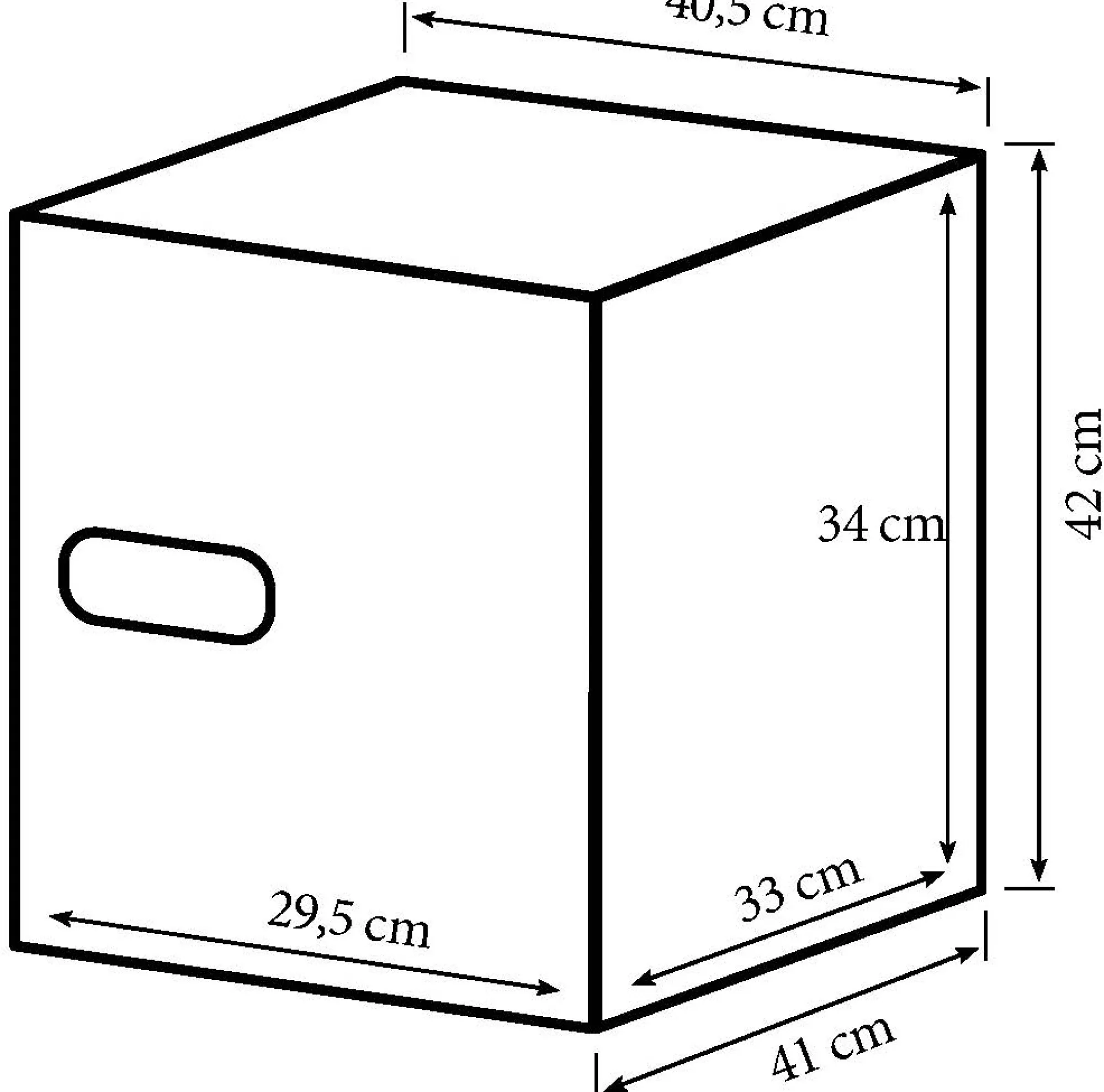 Workmann Pengeskab sort 42x41x40,5cm