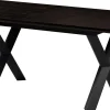Homeville Pisa 185x90x75cm eg mørkebrun/sort