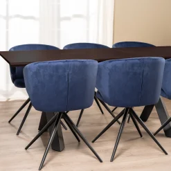 Homeville Pisa 185x90x75cm eg mørkebrun/sort