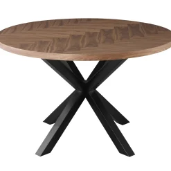 Homeville Portofino sildeben med stjernestel 120x120x75cm mørkebrun