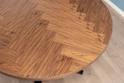 Homeville Portofino sildeben med stjernestel 120x120x75cm mørkebrun