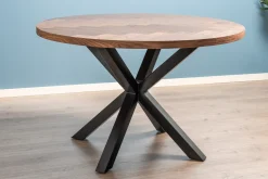 Homeville Portofino sildeben med stjernestel 120x120x75cm mørkebrun