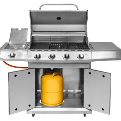 Heatus Premium gasgrill med 4 brændere og sideblus