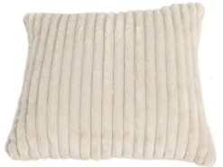 Homeville Pude imiteret pels beige 50x50cm