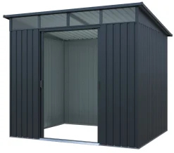 Workmann Redskabsskur stål antracit 4.5m2