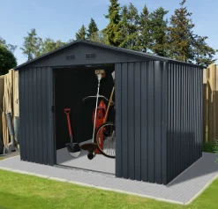 Workmann Redskabsskur stål antracit 7.2m2