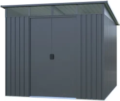 Workmann Redskabsskur stål antracit 6.6m2