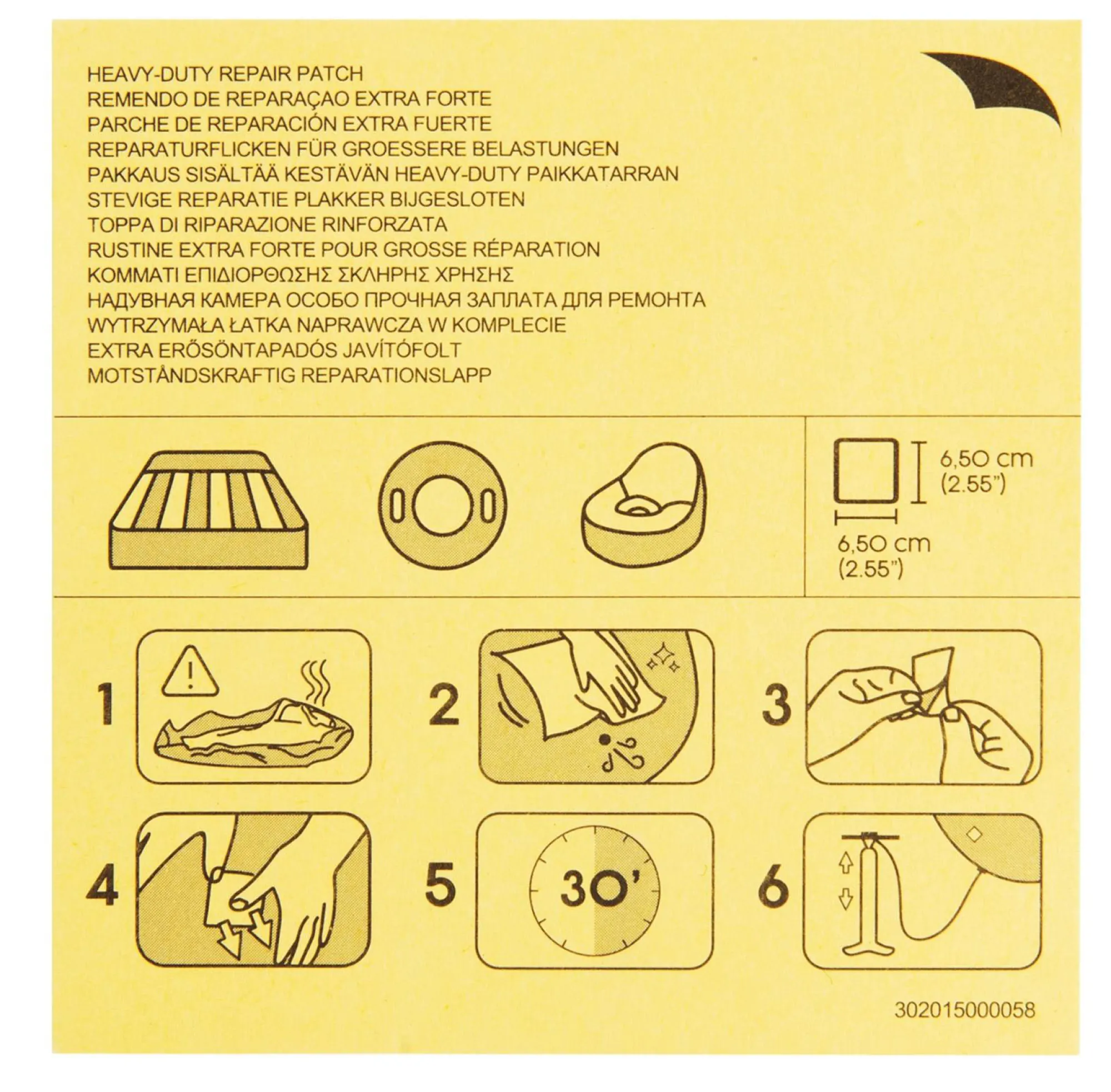 Bestway Reparationslapper til pool 6,5x6,5cm