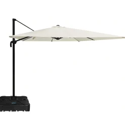 Moreland Roma parasol 360rotation beige med Parasolfod 100L