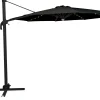 Moreland Roma parasol 360-rotation LED sort 3m